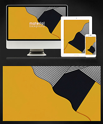 PSD 디자인 종이 백그라운드 일러스트 모바일 사람없음 태블릿 모니터 플랫 페이퍼아트 감성 메터리얼디자인 메터리얼백그라운드 국내일러스트 컨셉 전자제품 스마트기기 컴퓨터 파일형식