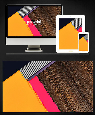 PSD 디자인 종이 백그라운드 일러스트 모바일 사람없음 태블릿 모니터 플랫 페이퍼아트 감성 메터리얼디자인 메터리얼백그라운드 국내일러스트 컨셉 전자제품 스마트기기 컴퓨터 파일형식