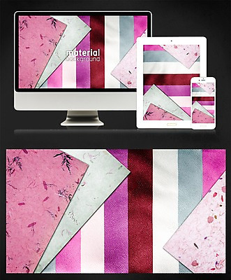 PSD 디자인 종이 백그라운드 일러스트 모바일 사람없음 태블릿 모니터 직물 플랫 페이퍼아트 감성 메터리얼디자인 메터리얼백그라운드 국내일러스트 컨셉 전자제품 스마트기기 컴퓨터 파일형식