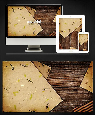 PSD 디자인 종이 백그라운드 일러스트 모바일 사람없음 목재 태블릿 모니터 플랫 페이퍼아트 감성 메터리얼디자인 메터리얼백그라운드 국내일러스트 나무 컨셉 재료 전자제품 스마트기기 컴퓨터 파일형식