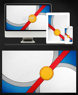 PSD 디자인 종이 백그라운드 일러스트 모바일 사람없음 태블릿 모니터 플랫 페이퍼아트 감성 메터리얼디자인 메터리얼백그라운드 국내일러스트 컨셉 전자제품 스마트기기 컴퓨터 파일형식