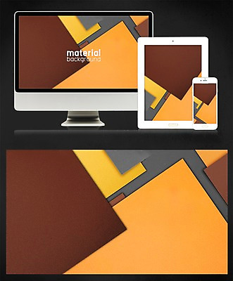 PSD 디자인 종이 백그라운드 일러스트 모바일 사람없음 태블릿 모니터 플랫 페이퍼아트 감성 메터리얼디자인 메터리얼백그라운드 국내일러스트 컨셉 전자제품 스마트기기 컴퓨터 파일형식