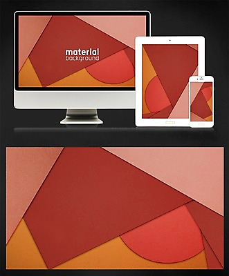 PSD 디자인 종이 백그라운드 일러스트 모바일 사람없음 태블릿 모니터 플랫 페이퍼아트 감성 메터리얼디자인 메터리얼백그라운드 국내일러스트 컨셉 전자제품 스마트기기 컴퓨터 파일형식