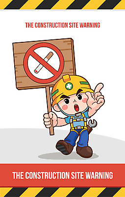 캐릭터 남자 산업 일러스트 경고 한명 안전 성인 건설현장 스패너 안전모 위험 예방 금연 산업안전 산업안전캐릭터 금연구역 금연표지판 사고안전 일러캐릭터 AI파일 1 캠페인 컨셉 건설업 사람 공구 표지판 헬멧 안전장비 사회이슈 산업캐릭터 제한구역 파일형식 벡터