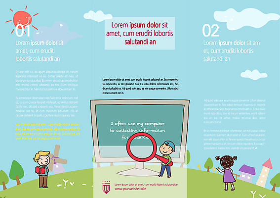 PSD 나무 구름 템플릿 편집 표지디자인 북디자인 여자 남자 내지 어린이 백그라운드 북커버 3단접지 돋보기 교재 주택 팜플렛 세명 태양 모니터 이미지템플릿 자연요소 식물 교육 리플렛 사람 건물 컴퓨터 파일형식