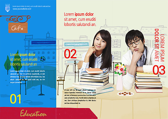 PSD 템플릿 편집 표지디자인 북디자인 여자 남자 내지 백그라운드 북커버 3단접지 교재 팜플렛 성인 두명 책 턱괴기 한국인 안경낌 이미지템플릿 교육 안경 리플렛 모션 사람 동양인 파일형식