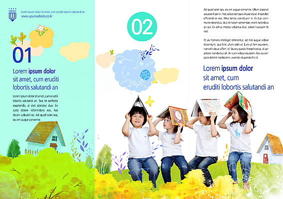 PSD 나무 템플릿 편집 표지디자인 북디자인 여자 남자 내지 어린이 백그라운드 북커버 3단접지 교재 주택 팜플렛 여러명 책 한국인 이미지템플릿 식물 교육 리플렛 다수 사람 동양인 건물 파일형식