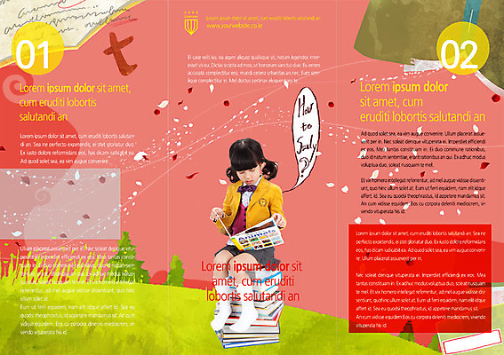 PSD 템플릿 편집 표지디자인 북디자인 여자 교복 내지 어린이 백그라운드 북커버 3단접지 교재 한명 팜플렛 책 독서 한국인 이미지템플릿 1 옷 교육 리플렛 사람 동양인 파일형식