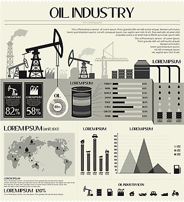 세계지도 일러스트 비즈니스 공장 통계 그래프 사람없음 자료 인포그래픽 시추작업 석유 기름통 시추기 국내일러스트 AI파일 지도 공업 통 세계 광업 파일형식 벡터