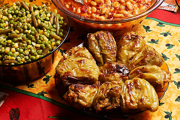 포토 JPG 해외이미지 전통 음식 크리스마스 피망 요리 사람없음 불가리아 전국 채식주의자 해외202004 해외포토 기념일 채소 채식 파일형식 남유럽 이미지허브