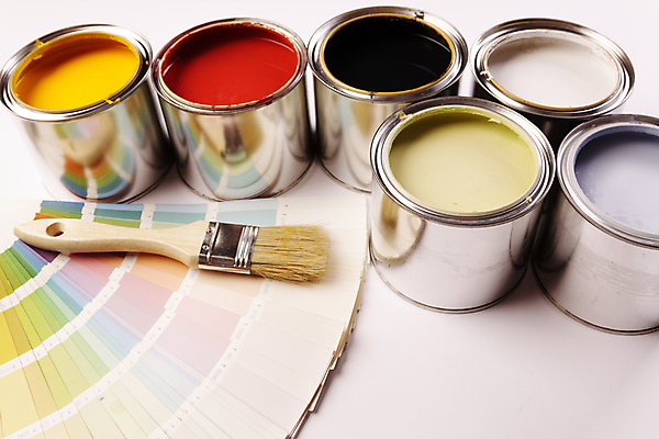 포토 JPG 해외이미지 백그라운드 주택 미술 사람없음 장식 컬러풀 노란색 견본 페인트 흰색 붓 캔 떨어짐 컨테이너 페인트붓 화가 해외202004 해외포토 직업 산업 컬러 컨셉 문화예술 건물 파일형식 이미지허브