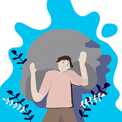 포토 JPG 해외이미지 캐릭터 남자 감정 백그라운드 컨셉 일러스트 스트레스 사람 사람없음 슬픔 플랫 좌절 몸무게 만화 고민 문제 무거움 실수 노예 우울증 투쟁 트러블 해외202004 해외포토 무게 질병 파일형식 이미지허브