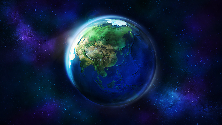 JPG 해외이미지 지구 일러스트 사람없음 파란색 우주 해외202004 해외일러스트 컬러 파일형식 이미지허브