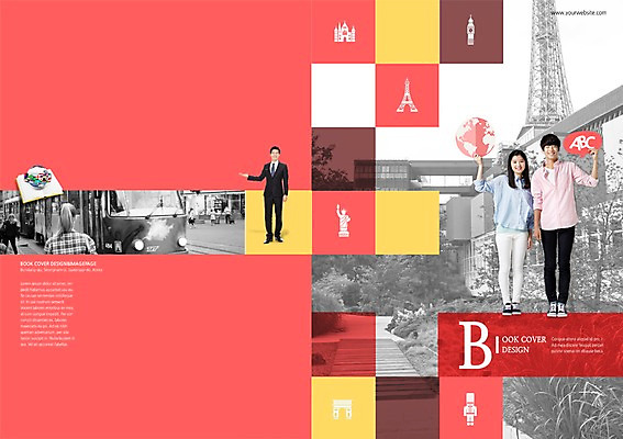 전신 PSD 템플릿 편집 학생 표지디자인 북디자인 출판디자인 여자 교육 표지 남자 리플렛 북커버 청소년 들기 팜플렛 성인 앞모습 세명 한국인 이미지템플릿 뷰포인트 모션 사람 동양인 파일형식