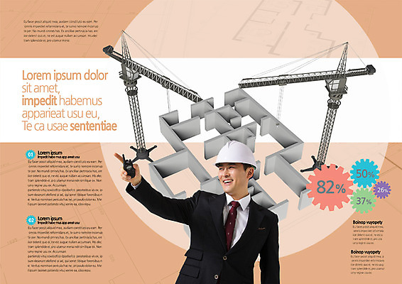 PSD 템플릿 편집 표지디자인 북디자인 출판디자인 남자 내지 리플렛 북커버 비즈니스 한명 정장 팜플렛 상반신 성인 앞모습 건설현장 비즈니스맨 안전모 기중기 이미지템플릿 1 옷 뷰포인트 건설업 사람 직장인 중장비 헬멧 안전장비 파일형식