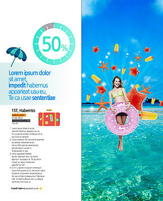 전신 PSD 서양인 템플릿 편집 표지디자인 북디자인 출판디자인 여자 내지 리플렛 2단접지 북커버 아이스크림 불가사리 한명 팜플렛 20대 성인 해변 앞모습 여름휴가 바캉스 캐리어 파라솔 튜브 이미지템플릿 외국인 1 바다 뷰포인트 휴가 디저트 극피동물 사람 청년 여행가방 파일형식 여름_계절