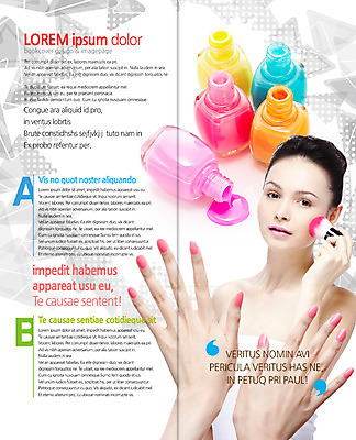 PSD 외국인 템플릿 편집 표지디자인 북디자인 손 출판디자인 여자 내지 리플렛 2단접지 북커버 한명 팜플렛 상반신 성인 앞모습 신체부위 뷰티 네일아트 매니큐어 브러쉬빗 이미지템플릿 1 뷰포인트 사람 인종 화장품 파일형식