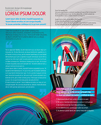 PSD 템플릿 편집 표지디자인 북디자인 출판디자인 내지 구두 리플렛 2단접지 북커버 팜플렛 사람없음 뷰티 거울 립스틱 브러쉬빗 이미지템플릿 신발 화장품 파일형식