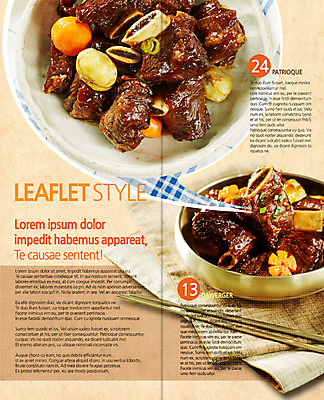 PSD 템플릿 편집 그릇 표지디자인 북디자인 출판디자인 내지 음식 리플렛 2단접지 북커버 젓가락 팜플렛 사람없음 놋그릇 갈비찜 이미지템플릿 식기 수저 찜 갈비 파일형식