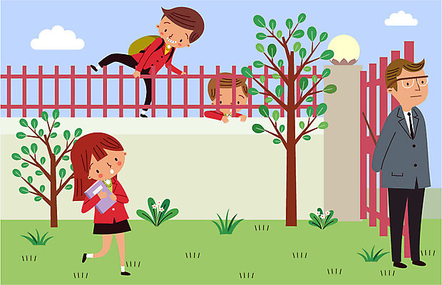 주간 나무 구름 학생 여자 남자 교복 일러스트 학교 청소년 여러명 성인 야외 담장 스쿨라이프 교사 지각 국내일러스트 AI파일 자연요소 식물 직업 라이프스타일 옷 교육 다수 사람 파일형식 벡터