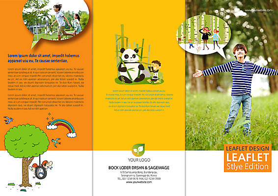 전신 PSD 외국인 나무 템플릿 편집 표지디자인 북디자인 출판디자인 여자 교육 표지 남자 어린이 리플렛 무지개 북커버 3단접지 팜플렛 여러명 판다 이미지템플릿 자연요소 식물 다수 곰 사람 인종 파일형식