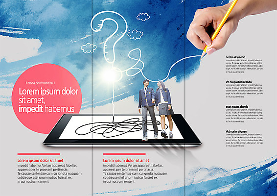 전신 PSD 템플릿 편집 학생 표지디자인 북디자인 손 출판디자인 여자 교육 남자 내지 리플렛 북커버 3단접지 청소년 서기 들기 팜플렛 앞모습 신체부위 세명 태블릿 연필 한국인 물음표 이미지템플릿 기호 뷰포인트 모션 학용품 사람 동양인 전자제품 스마트기기 필기구 파일형식