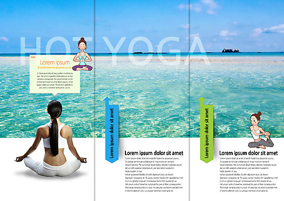 전신 PSD 템플릿 편집 표지디자인 북디자인 출판디자인 여자 내지 리플렛 북커버 3단접지 요가 앉기 팜플렛 성인 해변 앞모습 뒷모습 세명 뷰티 이미지템플릿 웰빙 바다 뷰포인트 모션 사람 파일형식