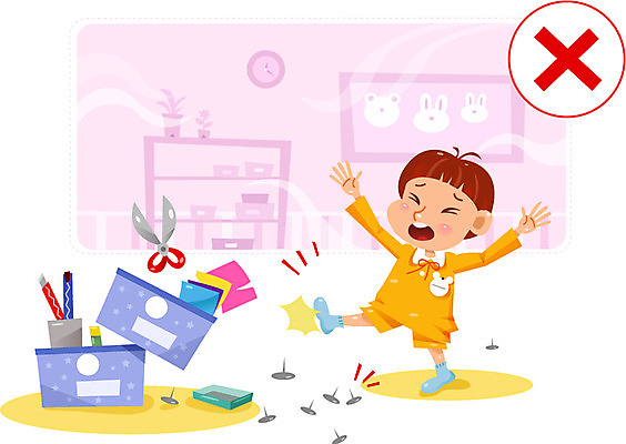 남자 어린이 일러스트 가위 한명 사무용품 유치원생 칼 압정 위험 색종이 어린이사고 국내일러스트 AI파일 1 종이 컨셉 문구용품 사람 사건 파일형식 벡터