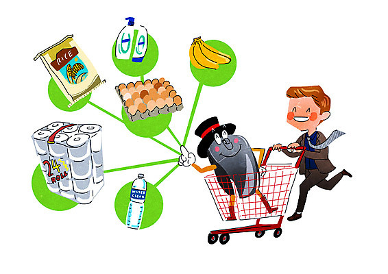 PSD 남자 일러스트 모바일 바나나 한명 성인 쇼핑 계란 카트 쌀 마우스 화장지 물통 즐거움 온라인쇼핑 모바일쇼핑 설레임 스토어 국내일러스트 1 감정 과일 곡류 사람 컴퓨터용품 알 온라인 파일형식