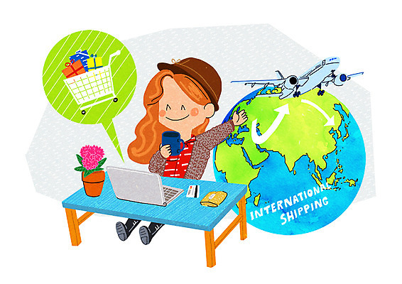 PSD 여자 화분 일러스트 비행기 선물 한명 성인 노트북 쇼핑 카트 신용카드 즐거움 설레임 지구모양 해외쇼핑 국내일러스트 모양 1 감정 지구 항공교통 대중교통 사람 금융 전자제품 파일형식