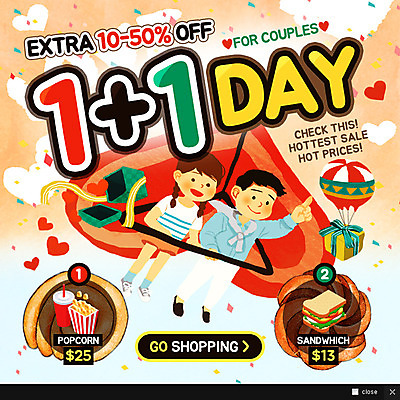 PSD 템플릿 커플 여자 남자 웹템플릿 팝업 이벤트팝업 웹팝업 이벤트 성인 두명 선물상자 세일 하트 팝콘 행글라이더 이미지템플릿 모양 스포츠 관계 선물 사람 상자 파일형식