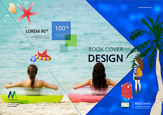 PSD 템플릿 편집 표지디자인 북디자인 출판디자인 여자 표지 리플렛 북커버 불가사리 팜플렛 상반신 성인 해변 뒷모습 세명 여름휴가 바캉스 야자수 캐리어 튜브 이미지템플릿 나무 바다 뷰포인트 휴가 극피동물 사람 여행가방 파일형식 여름_계절