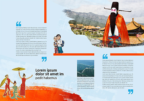 PSD 템플릿 편집 표지디자인 북디자인 출판디자인 여자 남자 내지 리플렛 여행 북커버 팜플렛 여러명 성인 중국 치파오 경극 이미지템플릿 아시아 다수 사람 전통의상 파일형식