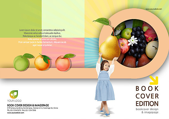 전신 PSD 외국인 템플릿 편집 표지디자인 북디자인 출판디자인 여자 표지 어린이 리플렛 북커버 오렌지 과일 한명 서기 들기 팜플렛 앞모습 복숭아 모과 매실 소녀한명만 이미지템플릿 1 뷰포인트 모션 사람 인종 여자한명만 소녀만 파일형식