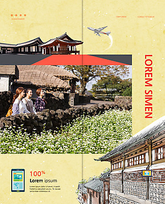 PSD 템플릿 편집 표지디자인 북디자인 출판디자인 여자 내지 리플렛 여행 2단접지 북커버 한옥 비행기 서기 팜플렛 상반신 성인 옆모습 세명 한국인 북촌 이미지템플릿 한국전통 뷰포인트 고건축 항공교통 모션 대중교통 서울 사람 동양인 파일형식
