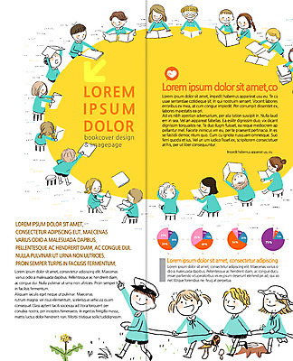 전신 PSD 템플릿 편집 표지디자인 북디자인 출판디자인 여자 남자 내지 어린이 리플렛 2단접지 북커버 그래프 앉기 팜플렛 여러명 책 유치원생 이미지템플릿 다수 모션 사람 파일형식