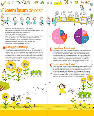 전신 PSD 템플릿 편집 표지디자인 북디자인 출판디자인 여자 남자 내지 어린이 리플렛 2단접지 북커버 그래프 해바라기 팜플렛 여러명 성인 앞모습 유치원생 유치원선생님 급식 이미지템플릿 꽃 뷰포인트 다수 사람 교사 파일형식