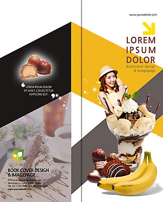 PSD 템플릿 편집 표지디자인 북디자인 출판디자인 여자 표지 리플렛 2단접지 북커버 아이스크림 디저트 바나나 한명 팜플렛 상반신 20대 성인 초콜릿 한국인 밀짚모자 파르페 청년여자한명만 성인여자한명만 이미지템플릿 모자_잡화 1 음식 과일 사람 동양인 청년 여자한명만 성인여자만 청년여자만 파일형식