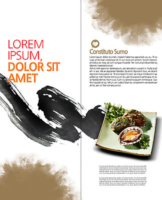 PSD 템플릿 편집 접시 표지디자인 북디자인 출판디자인 내지 리플렛 2단접지 북커버 팜플렛 사람없음 일본 전복죽 일본음식 이미지템플릿 식기 아시아 음식 죽 파일형식