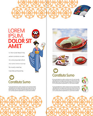 PSD 템플릿 편집 표지디자인 북디자인 출판디자인 여자 내지 리플렛 2단접지 북커버 디저트 한명 팜플렛 일본 부채 기모노 일본인 캘리포니아롤 일본음식 이미지템플릿 외국인 1 아시아 음식 사람 동양인 초밥 일본전통의상 파일형식