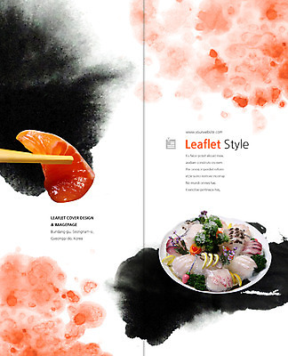 PSD 템플릿 편집 표지디자인 북디자인 출판디자인 표지 리플렛 2단접지 북커버 젓가락 팜플렛 사람없음 일본 생선회 일본음식 이미지템플릿 아시아 음식 수저 회 파일형식