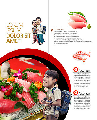 PSD 서양인 템플릿 편집 표지디자인 북디자인 출판디자인 남자 내지 리플렛 2단접지 북커버 팜플렛 20대 성인 세명 친구 여행객 일본 초밥 생선회 일본여행 일본음식 이미지템플릿 외국인 아시아 음식 해외여행 관계 사람 청년 회 파일형식