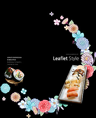 PSD 템플릿 편집 표지디자인 북디자인 출판디자인 표지 꽃 리플렛 2단접지 북커버 팜플렛 사람없음 일본 초밥 김밥 일본음식 이미지템플릿 식물 아시아 음식 파일형식