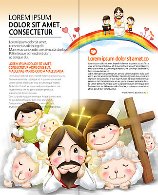 PSD 템플릿 편집 표지디자인 북디자인 출판디자인 여자 남자 내지 기독교 어린이 엎드리기 리플렛 십자가 무지개 2단접지 북커버 여러마리 앉기 팜플렛 여러명 성인 성경 양 예수 이미지템플릿 자연요소 종교 다수 종교용품 포유류 모션 사람 신_종교 파일형식