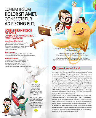 PSD 템플릿 편집 표지디자인 북디자인 출판디자인 여자 남자 내지 기독교 어린이 리플렛 십자가 2단접지 북커버 병아리 팜플렛 여러명 성인 성경 예수 비둘기 이미지템플릿 종교 다수 종교용품 조류 사람 신_종교 파일형식