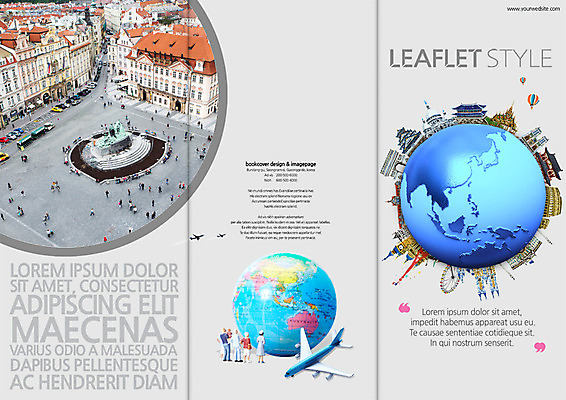 PSD 템플릿 편집 표지디자인 북디자인 출판디자인 표지 지구 리플렛 여행 북커버 3단접지 비행기 팜플렛 사람없음 관광지 지구본 잠코비광장 이미지템플릿 항공교통 대중교통 광장 바르샤바 파일형식