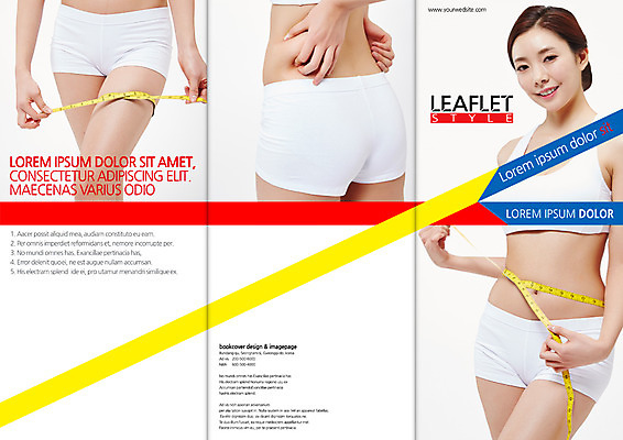 PSD 템플릿 편집 표지디자인 북디자인 출판디자인 여자 표지 리플렛 다이어트 북커버 3단접지 줄자 서기 미소 팜플렛 상반신 20대 성인 앞모습 옆모습 뒷모습 세명 뷰티 한국인 의료성형뷰티 이미지템플릿 뷰포인트 모션 표정 자 건강 사람 동양인 청년 파일형식