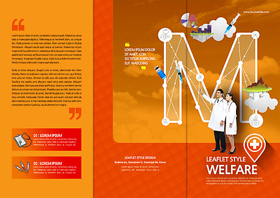 PSD 외국인 템플릿 편집 표지디자인 북디자인 출판디자인 여자 표지 남자 리플렛 북커버 3단접지 의학 의료기기 주사기 팜플렛 성인 두명 의사 가리킴 연결 막대그래프 원그래프 꺾은선그래프 M 앰플 이미지템플릿 알파벳 그래프 사람 인종 손짓 의료진 파일형식