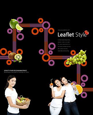 PSD 외국인 템플릿 편집 표지디자인 북디자인 출판디자인 여자 표지 리플렛 채소 2단접지 북커버 과일 서기 들기 동양인 팜플렛 상반신 20대 성인 앞모습 세명 뷰티 이미지템플릿 뷰포인트 모션 사람 인종 청년 파일형식