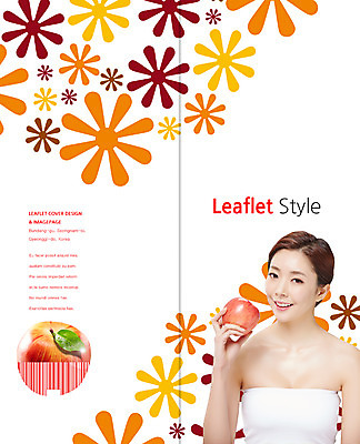 PSD 템플릿 편집 표지디자인 북디자인 출판디자인 여자 표지 리플렛 2단접지 북커버 한명 미소 들기 팜플렛 상반신 20대 성인 앞모습 뷰티 한국인 사과 의료성형뷰티 이미지템플릿 1 뷰포인트 과일 모션 표정 사람 동양인 청년 파일형식